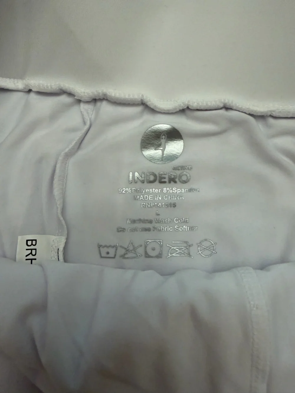 Indero Active Women’s Pleated Tennis Skort Size Large White